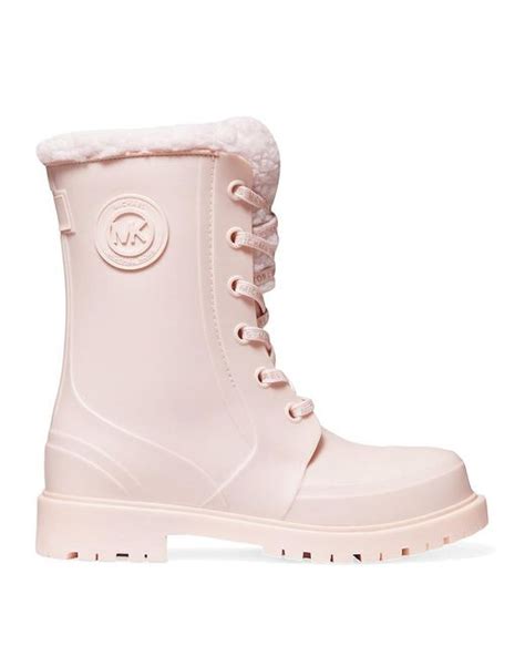 pink michael kors rain boots|michael kors wedge rain boots.